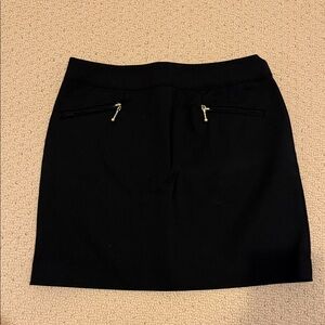 H&M Black Mini Skirt with Zipper Details